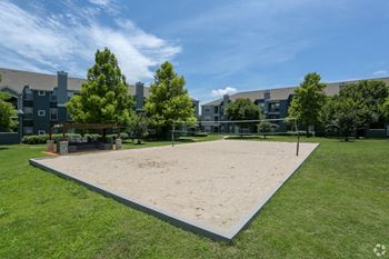 Sand volleyball court